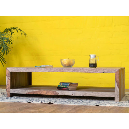 Vodrohome classic design center table for office – solid sheesam wood coffee confrence table - sofa set table – available in 2 stains C#015 - vodrohome