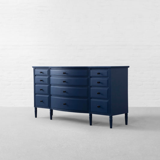 Vodrohome solid wood lawrence chest of drawers – Egyptian Blue twelve drawers chest of drawer – luxurious collection of handicraft furniture 152x48x89 CM SB#004 - vodrohome