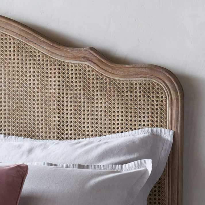 Vodrohome Hawamahal Haveli Rattan Cane Bed Natural Luxurious Bedroom B#013 - vodrohome