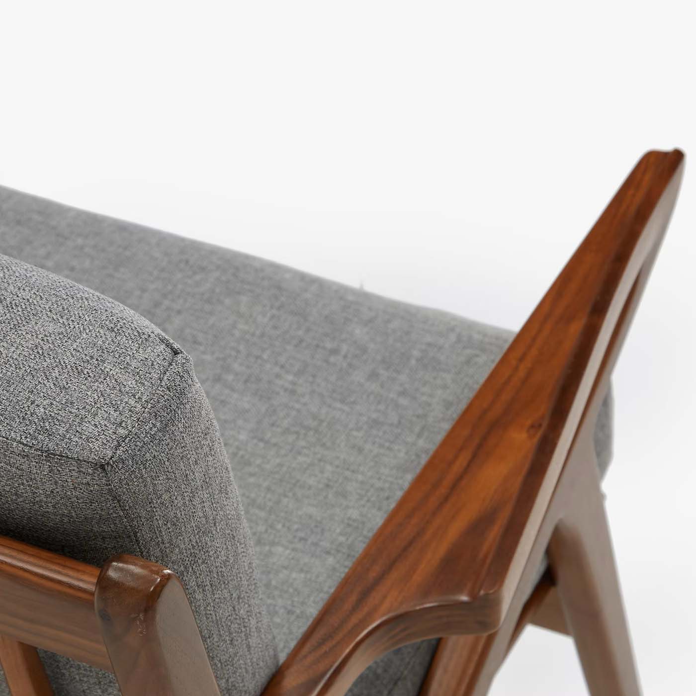 Vodrohome Marwar Upholstered Arm Chair Cum Sofa Sheesham Lounge Accent Chair living, Z/ Zed chair 28"w x 31"d x 28"h CH#0019 - vodrohome