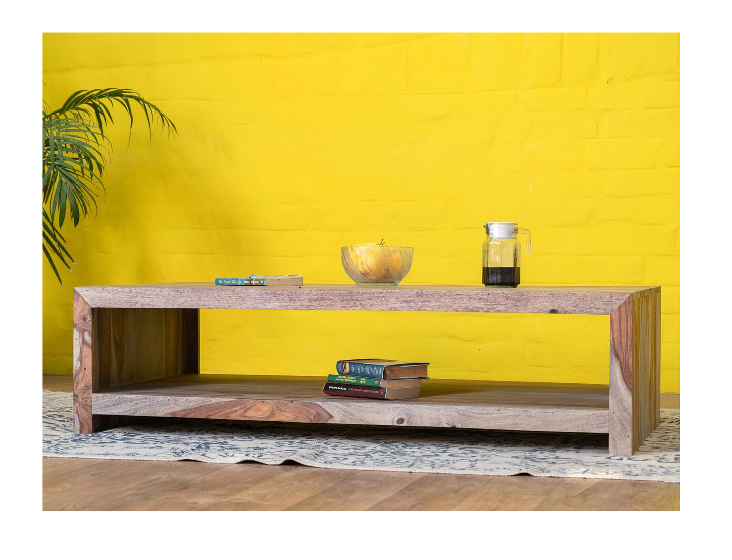 Vodrohome classic design center table for office – solid sheesam wood coffee confrence table - sofa set table – available in 2 stains C#015 - vodrohome