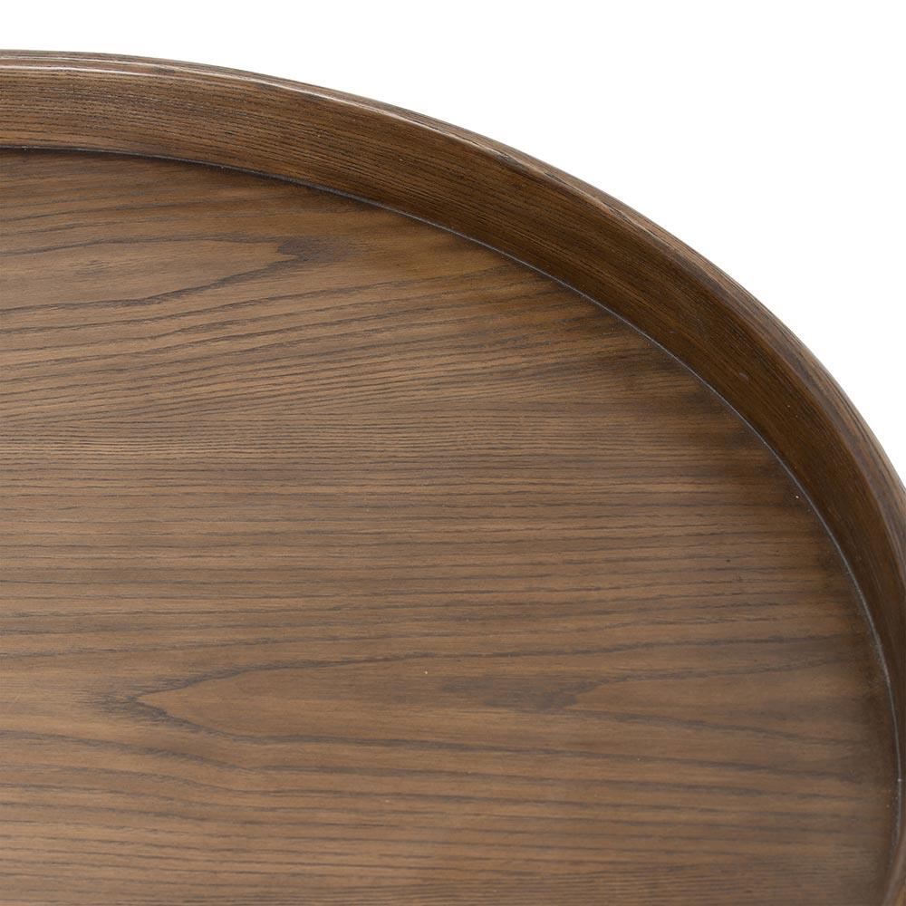 Vodrohome Rattan Coffee Table with tray style top – cane center table with cane shelf for storage – bohemian solid Mango wood coffee table for office and living room - wooden tray table C#037 - vodrohome
