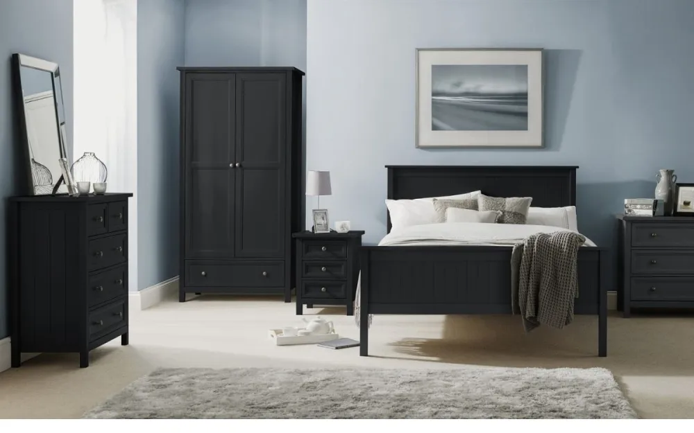 Vodrohome Solid Acacia wood night stand table modern - three drawers bed side table 40x40x60 cm S#008 - vodrohome