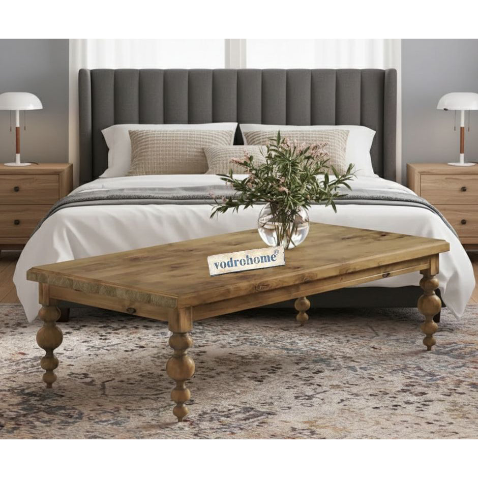 vodrohome classic design center table with designer legs for office – solid mango wood coffee table for living room - sofa set table C#018
