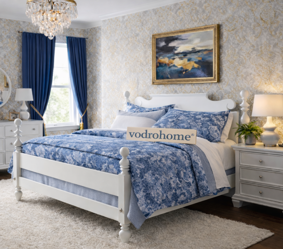 vodrohome® Beyonce Timeless Bed Mango Wood Designer