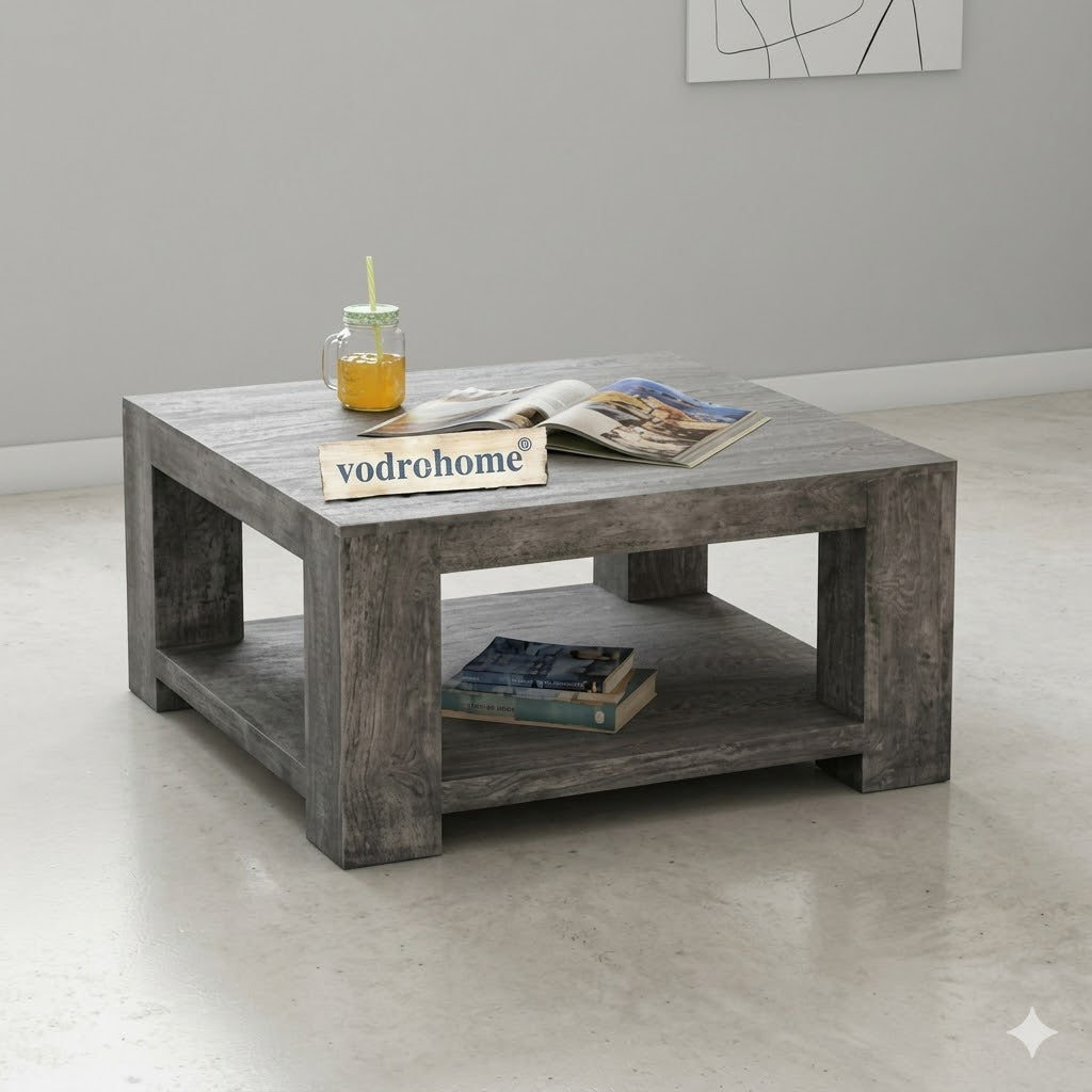 vodrohome Sheesham Wood Square Coffee Table – Stylish Coffee Table for Your Modern Living Room