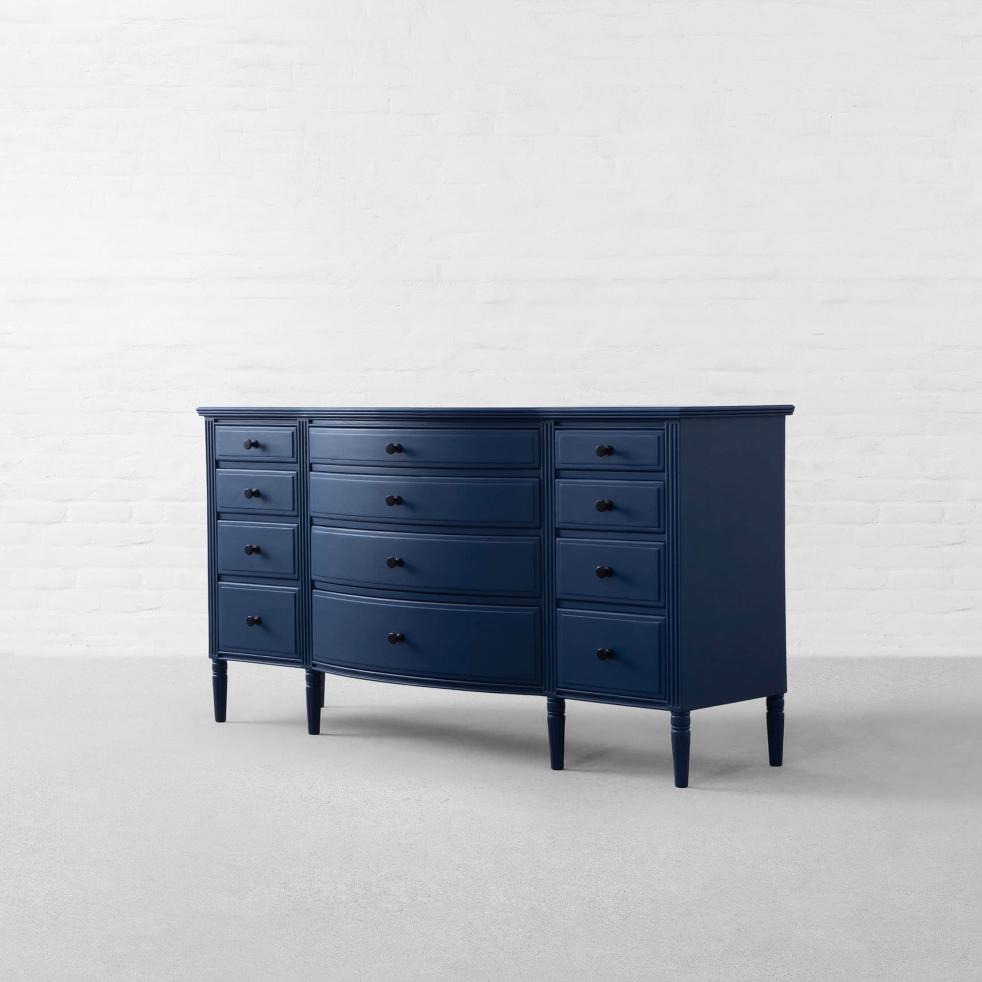 Vodrohome solid wood lawrence chest of drawers – Egyptian Blue twelve drawers chest of drawer – luxurious collection of handicraft furniture 152x48x89 CM  SB#004 - vodrohome