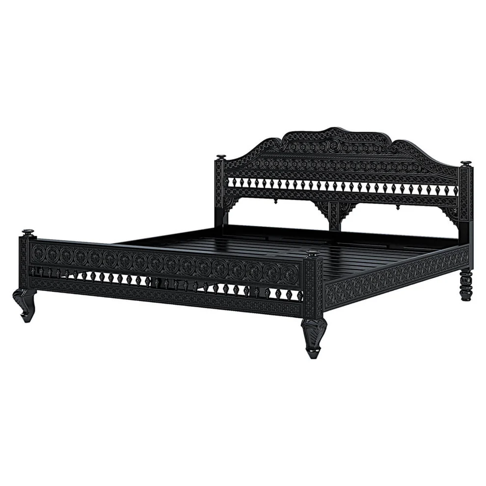 Vodrohome Jodhpur Carved Bed Luxuries B#006 - vodrohome