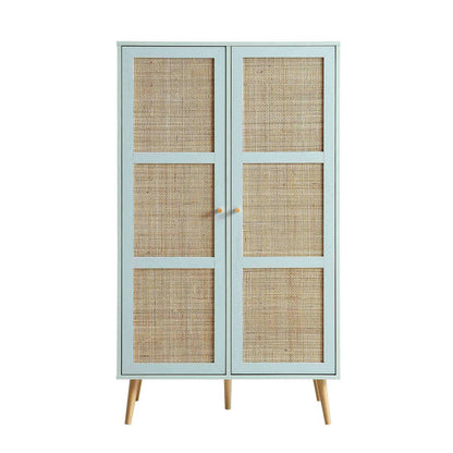 Vodrohome Woven Rattan Compact Double Closet wardrobe – almirah 80 W x 55 D x 139 H cm AB#002 - vodrohome