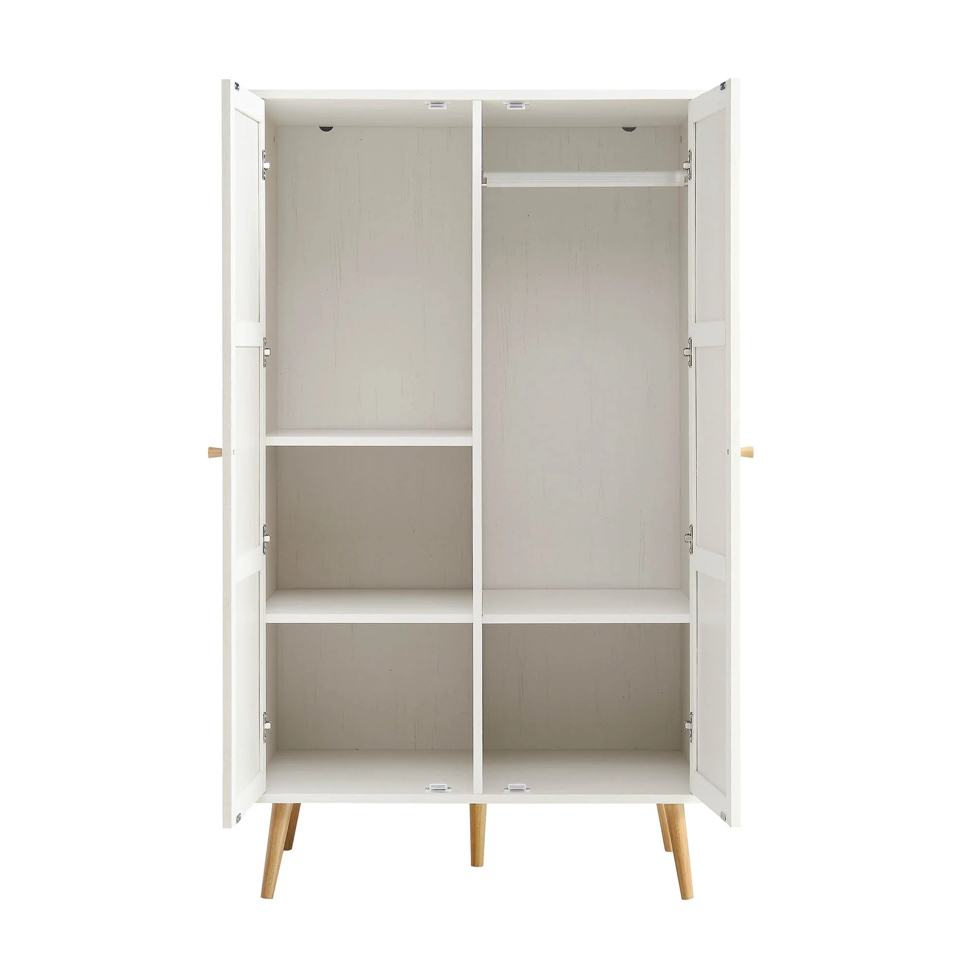 Vodrohome Woven Rattan Compact Double Closet wardrobe – almirah 80 W x 55 D x 139 H cm AB#002 - vodrohome