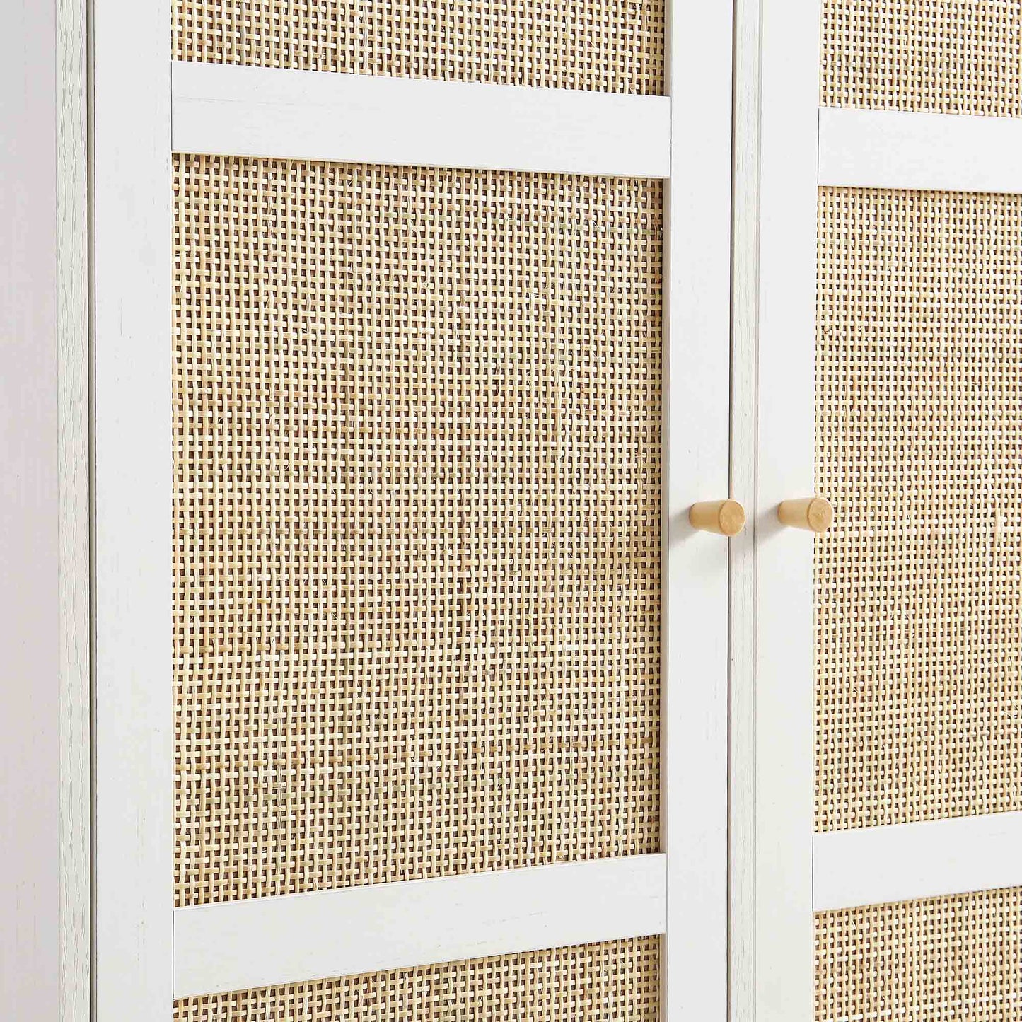 Vodrohome Woven Rattan Compact Double Closet wardrobe – almirah 80 W x 55 D x 139 H cm AB#002 - vodrohome