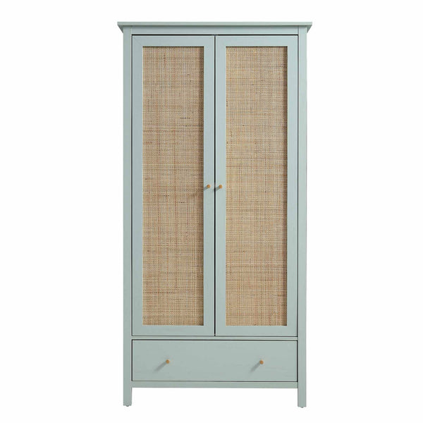 Vodrohome Woven Rattan Compact Double Closet wardrobe – almirah 93 W x 55 D x 185 H cm AB#003 - vodrohome