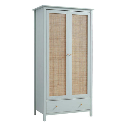 Vodrohome Woven Rattan Compact Double Closet wardrobe – almirah 93 W x 55 D x 185 H cm AB#003 - vodrohome