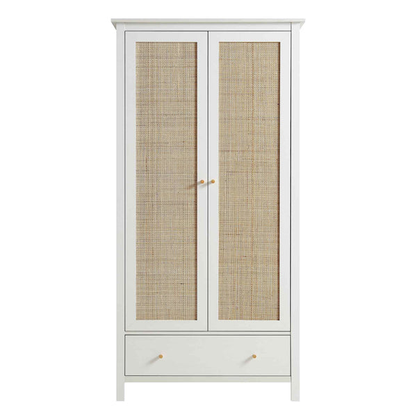 Vodrohome Woven Rattan Compact Double Closet wardrobe – almirah 93 W x 55 D x 185 H cm AB#003 - vodrohome