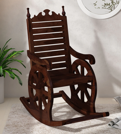 Vodrohome Sheesham wood Roking chair – solid wood rocking chair – swing chair 56 56 X 97 X 119cm CH#011 - vodrohome