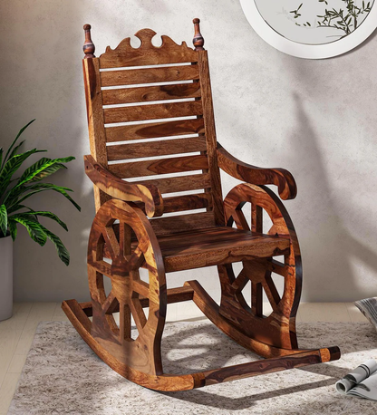 Vodrohome Sheesham wood Roking chair – solid wood rocking chair – swing chair 56 56 X 97 X 119cm CH#011 - vodrohome