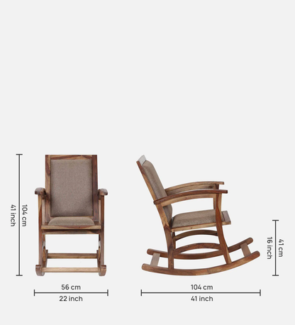 Vodrohome Sheesham wood Roking chair – solid wood rocking chair – swing chair 56 X 101 X 104 cm CH#012 - vodrohome