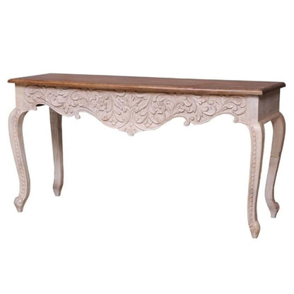 Vodrohome console tables for entryway | hallway table entryway | wooden console table living room | carved accent tables for entryway CO#001 - vodrohome