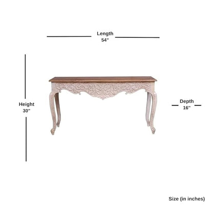 Vodrohome console tables for entryway | hallway table entryway | wooden console table living room | carved accent tables for entryway CO#001 - vodrohome