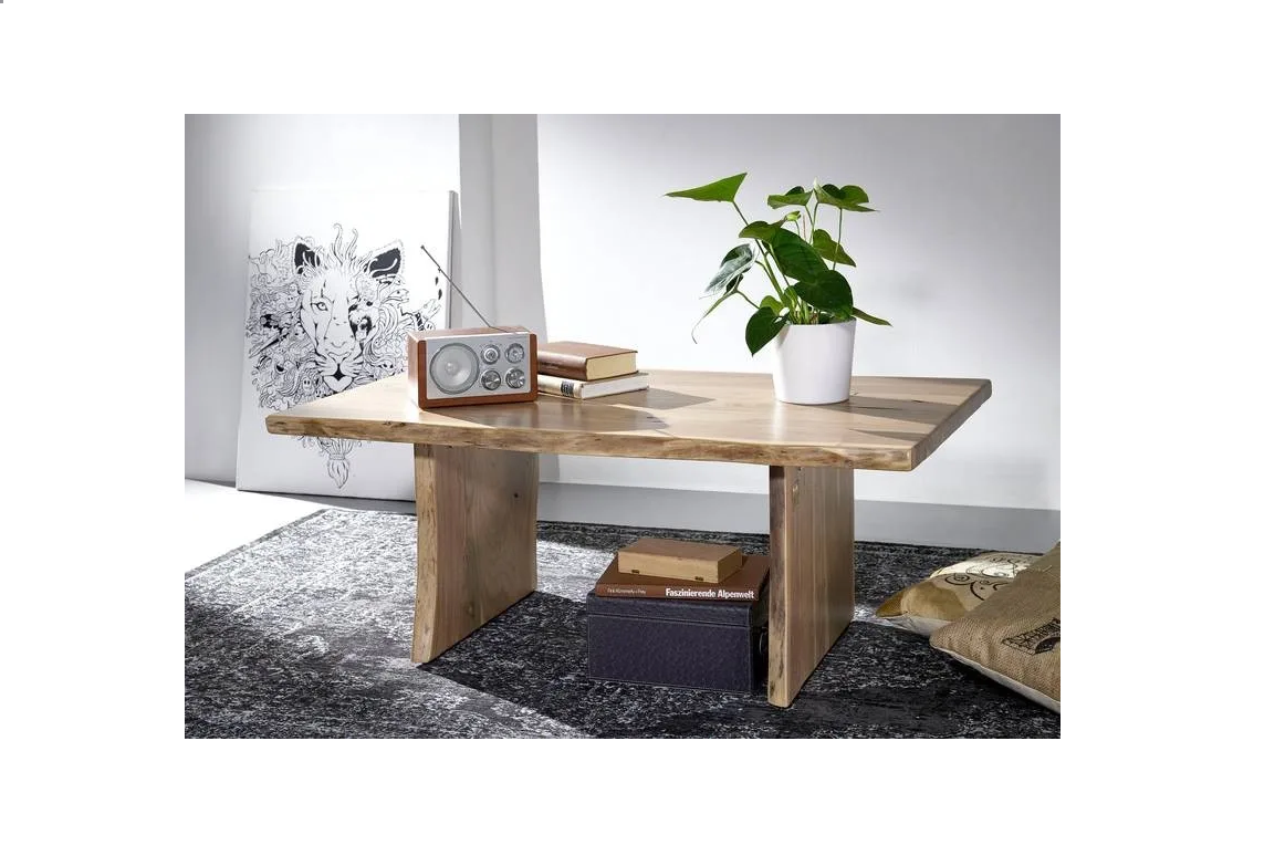 vodrohome Pure Acacia Coffee Table 120 x 70 x 45 cm Natural Varnished Modern – Live Age Center Table C#001 - vodrohome