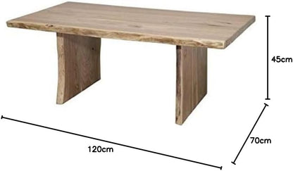 vodrohome Pure Acacia Coffee Table 120 x 70 x 45 cm Natural Varnished Modern – Live Age Center Table C#001 - vodrohome