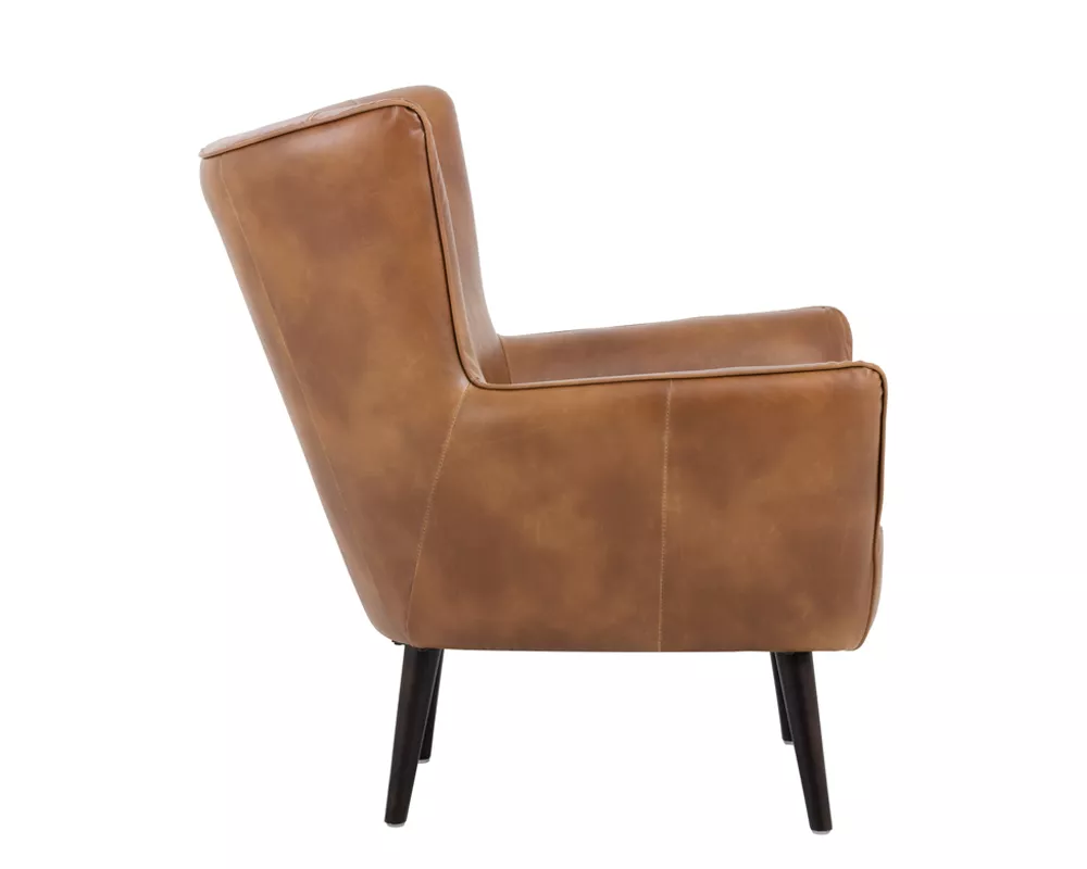 Vodrohome Vintage Hawana Lounge Chair - Accent Chair Brown Leather Armchair – Occasional Chair Buff Leather Available In 2 Colors CH#004 - vodrohome