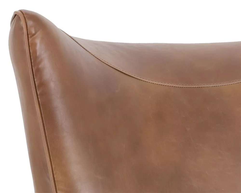 Vodrohome Vintage Hawana Lounge Chair - Accent Chair Brown Leather Armchair – Occasional Chair Buff Leather Available In 2 Colors CH#004 - vodrohome