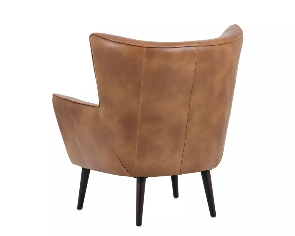 Vodrohome Vintage Hawana Lounge Chair - Accent Chair Brown Leather Armchair – Occasional Chair Buff Leather Available In 2 Colors CH#004 - vodrohome