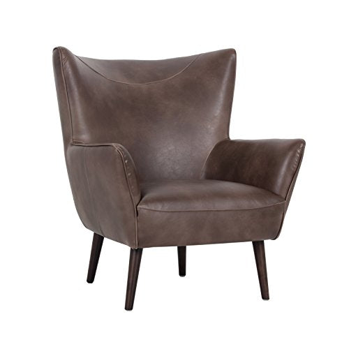 Vodrohome Vintage Hawana Lounge Chair - Accent Chair Brown Leather Armchair – Occasional Chair Buff Leather Available In 2 Colors CH#004 - vodrohome