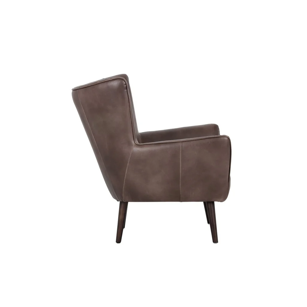 Vodrohome Vintage Hawana Lounge Chair - Accent Chair Brown Leather Armchair – Occasional Chair Buff Leather Available In 2 Colors CH#004 - vodrohome