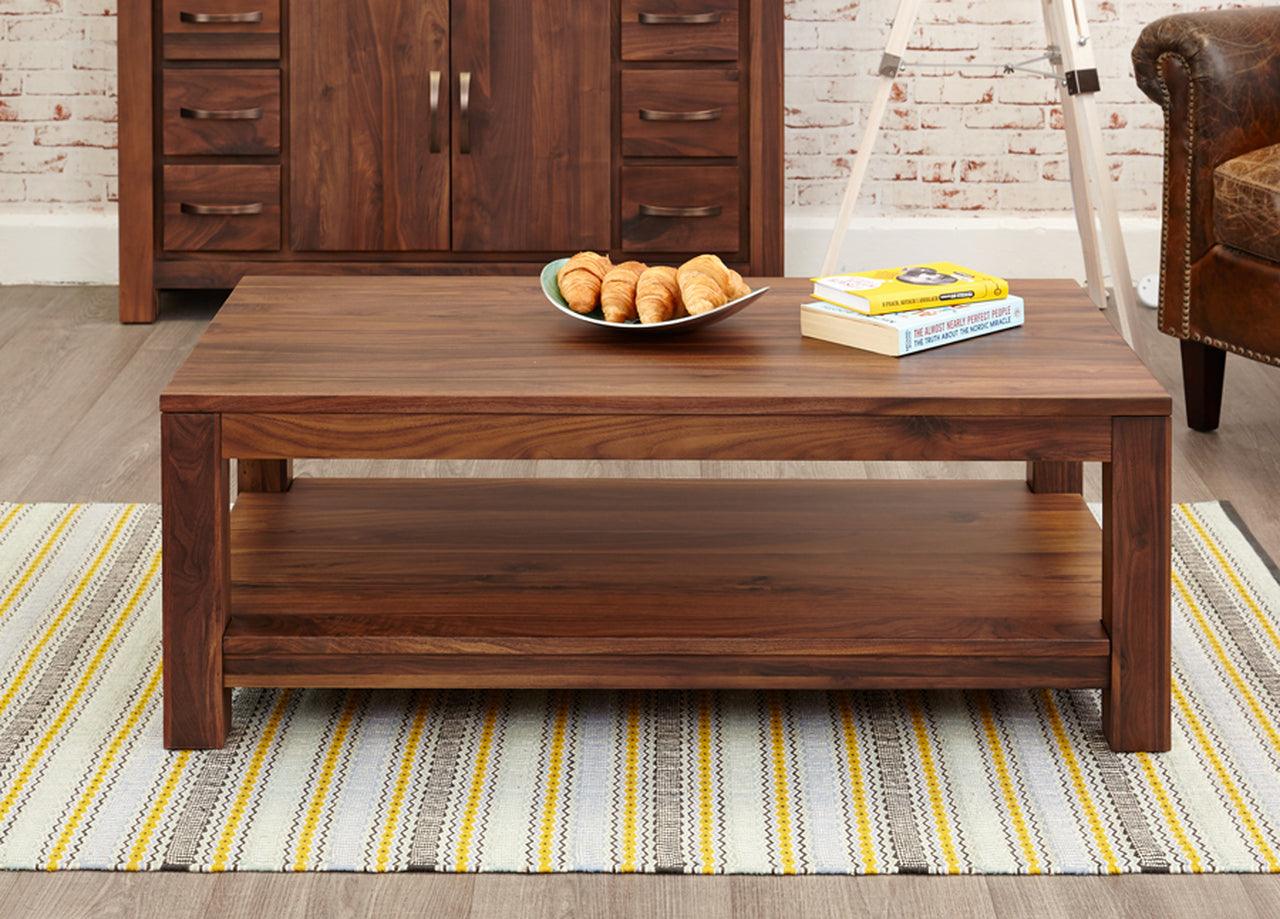 Vodrohome Sheesham Wood Coffee Table With Shelf For Living Room Honey Finish – Confrence Table – Sofa Set Table Classic C#012 - vodrohome