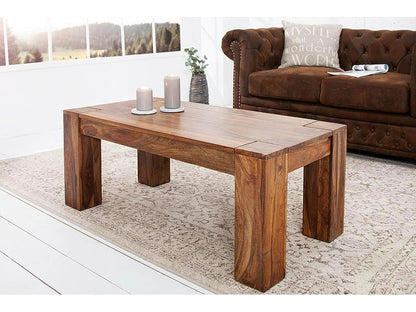 Vodrohome classic design center table for office – solid sheesam wood coffee table honey finish - sofa set table classic C#013 - vodrohome