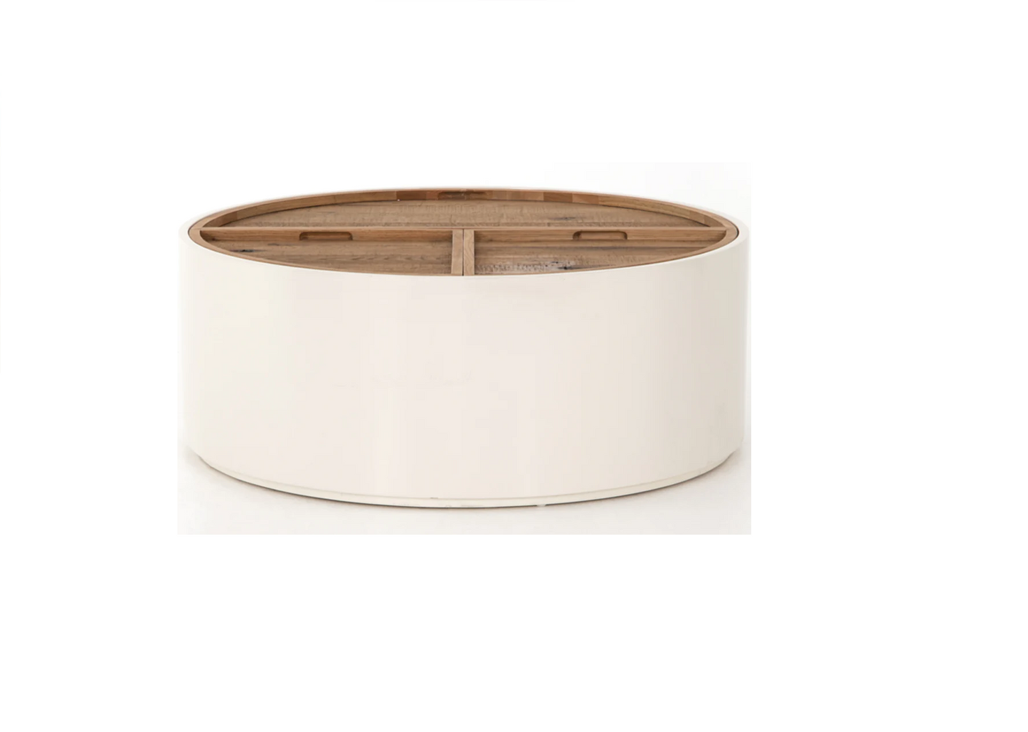Vodrohome Drum Coffee Table – Trunk center table with storage – solid Mango wood coffee table living room C#022 - vodrohome