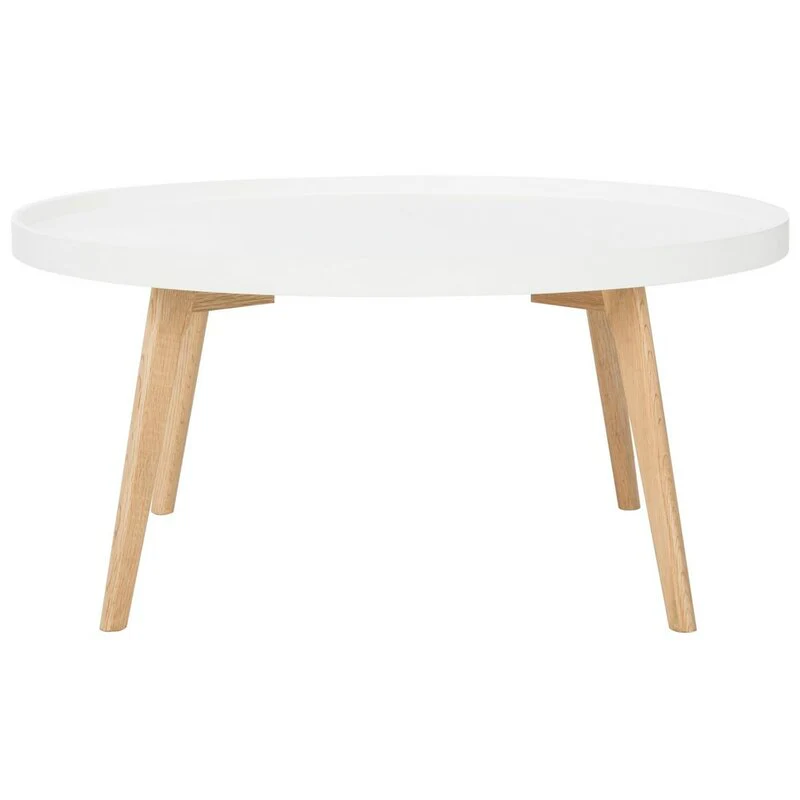 Vodrohome mango solid wood coffee table - round centre table with– mango ideal tea table for living rooms C#045 - vodrohome