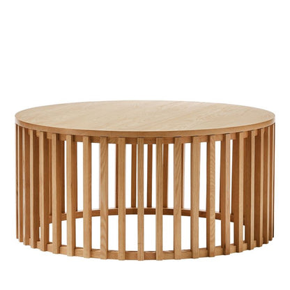 Vodrohome slatted Coffee Table – solid mango wod center table – bohemian teapot table for sofa, office and living room C#073