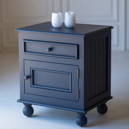 Vodrohome solid sheehsm wood bedside table – sea side bedside night stand end table 50.8x43x62  cm  S#025 - vodrohome