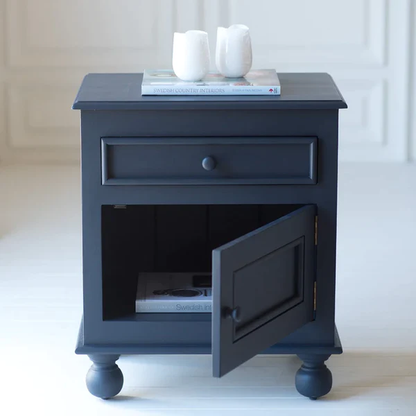 Vodrohome solid sheehsm wood bedside table – sea side bedside night stand end table 50.8x43x62  cm  S#025 - vodrohome