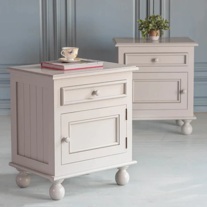 Vodrohome solid sheehsm wood bedside table – sea side bedside night stand end table 50.8x43x62  cm  S#025 - vodrohome