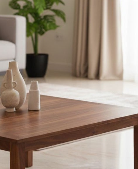 vodrohome classic design center table for living room – solid sheesam wood coffee table honey finish - sofa set table classic C#030