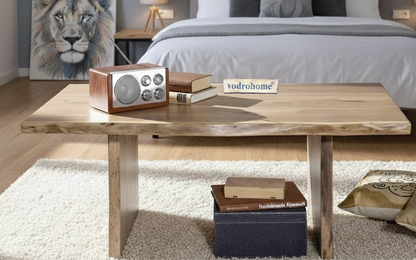 vodrohome Pure Acacia Coffee Table 120 x 70 x 45 cm Natural Varnished Modern – Live Age Center Table C#001