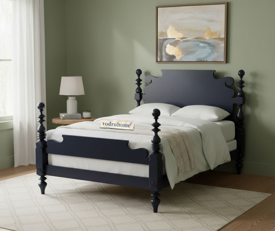 Vodrohome Beyonce Timeless Bed Mango Wood Designer B#012
