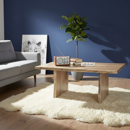 vodrohome Pure Acacia Coffee Table 120 x 70 x 45 cm Natural Varnished Modern – Live Age Center Table C#001