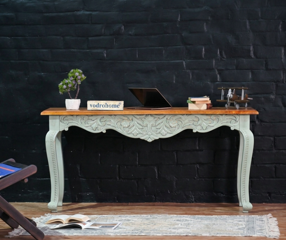 vodrohome console tables for entryway | hallway table entryway | wooden console table living room | carved accent tables for entryway CO#001