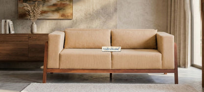 vodrohome three seater sofa with wooden frame | Premium fabric lounge sofa | cotton linen sofa SO#003