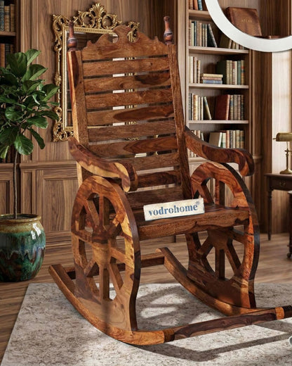 vodrohome Sheesham wood Roking chair – solid wood rocking chair – swing chair 56 56 X 97 X 119cm CH#011